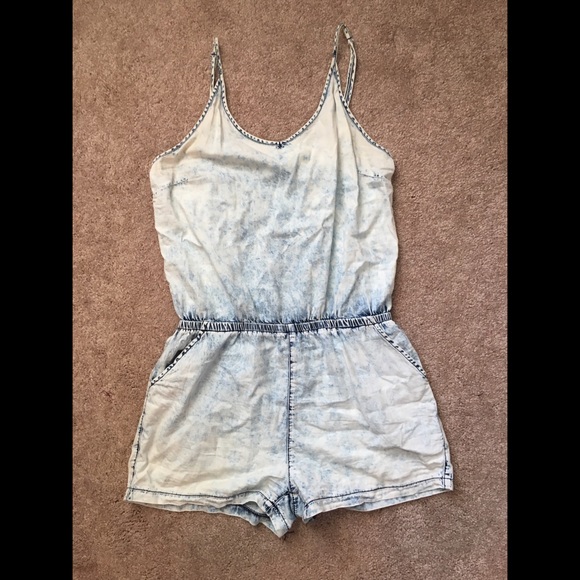Acid Washed Romper - Picture 2 of 4